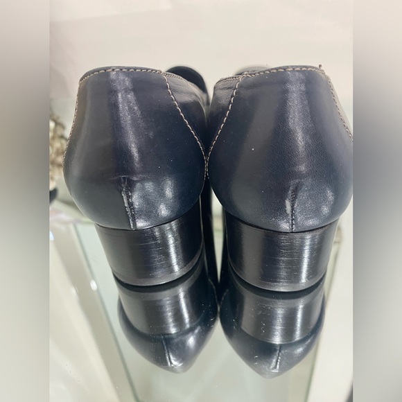 Roberto Capucci Flex Comfort Leather Loafers in Dark Charcoal/ Black size 7.5 - Picture 5 of 11